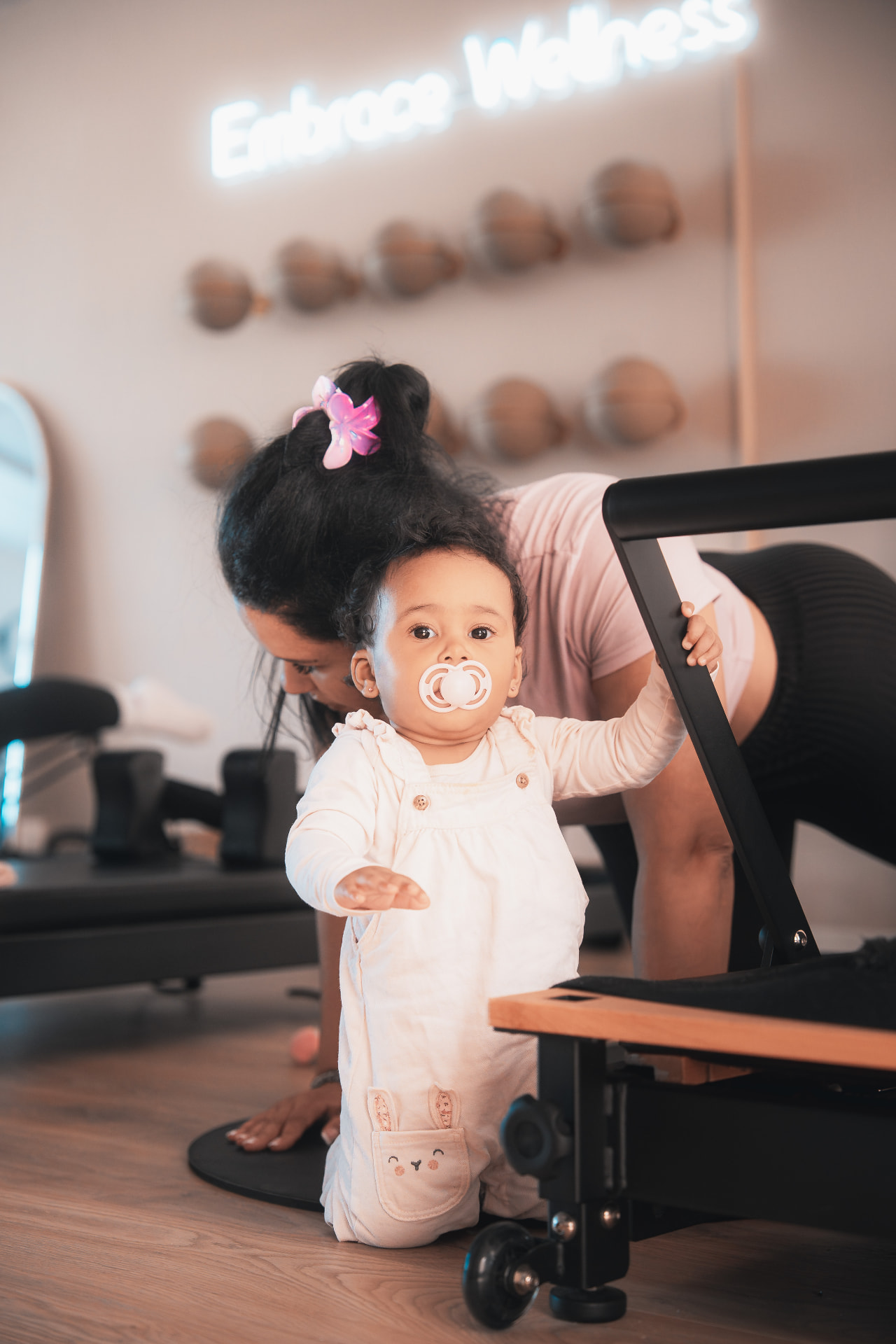 Baby & Me mat Pilates in progress